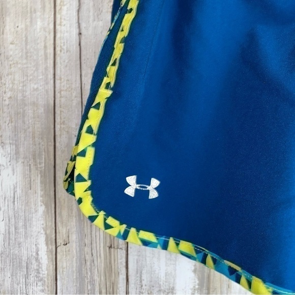Under Armor Blue Semi Fitted Running Shorts - Picture 4 of 6